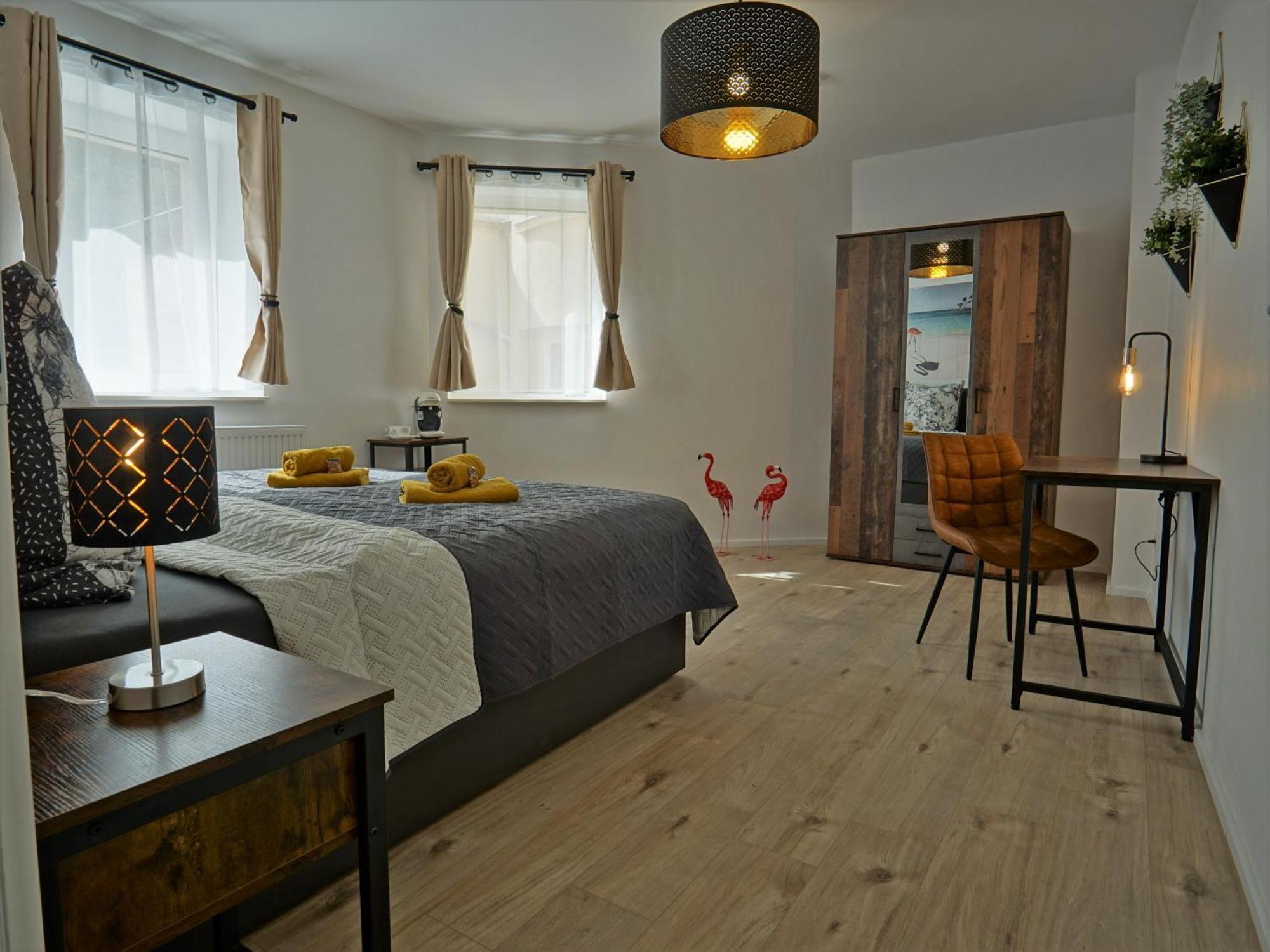 Apartmán "Hogulu" Brandenburg, Balkon, Neustadt, Kueche, Wassernaehe - Parkplatz Inklusive Brandenburg  Pokoj fotografie